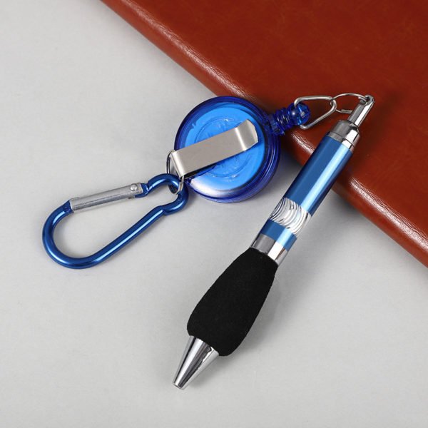 Keychain Carabiner Retractable Pen - 图片 4