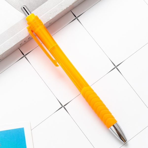Clear Business Plastic Ballpoint Pen with Coustom Logo - 图片 4
