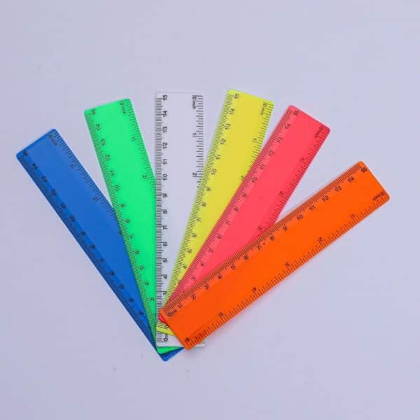 Colorful Plastic Straight Ruler 6 inches - 图片 4