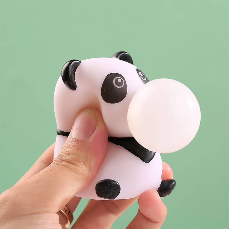 Cute Panda Blow Bubble Stress Ball - 图片 4