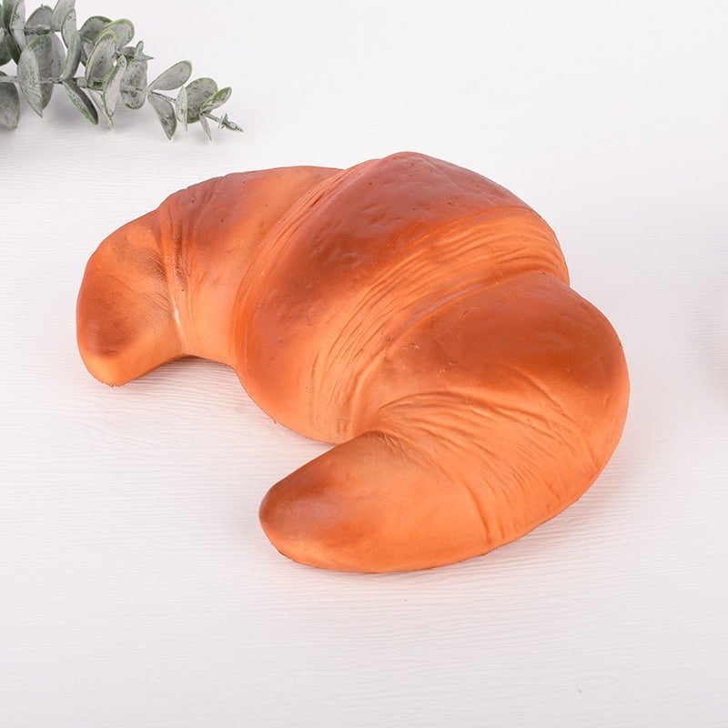 Squishy Croissant Bread Roll Stress Ball - 图片 4