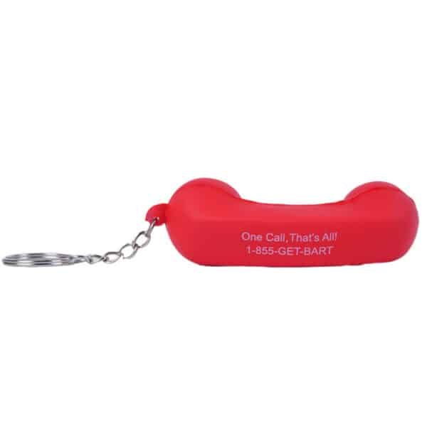 Foam Telephone with Keychain Stress Ball - 图片 4