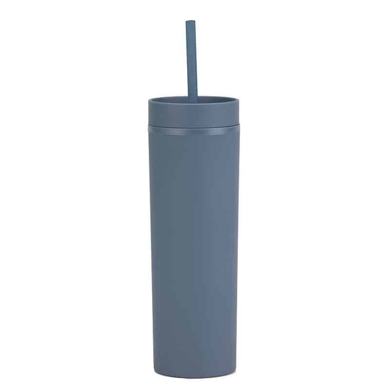 Simple Rubber Lacquer Double Layer Plastic Bottle 16oz - 图片 4