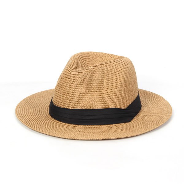 Customized Outdoor Beach Casual Straw Hat Sun Cap with Large Brim - 图片 4