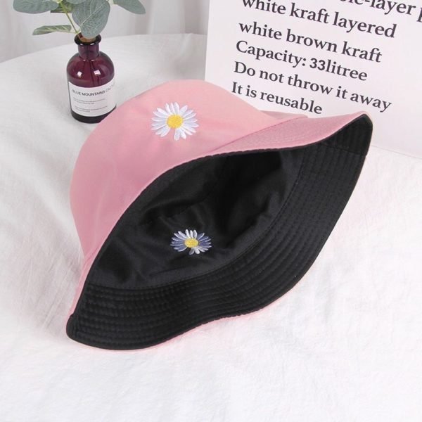 Cotton Embroidered Fisherman Cap Sunshade Sunscreen - 图片 4