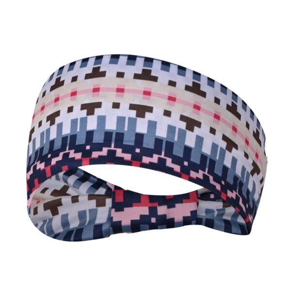 Stylish Printed Stretchy Sports Headband - 图片 4