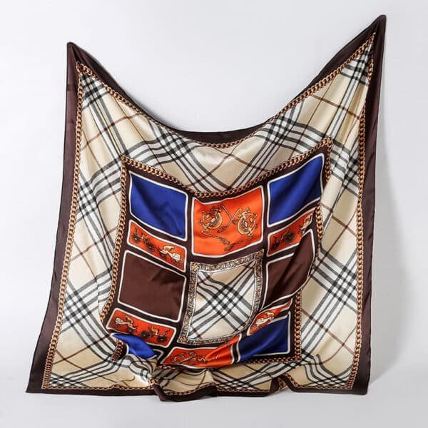 Versatile Career Silk Square Bandana - 图片 4
