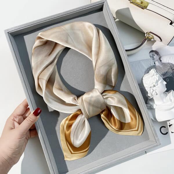 Customized Mulberry Silk Bandana - 图片 4