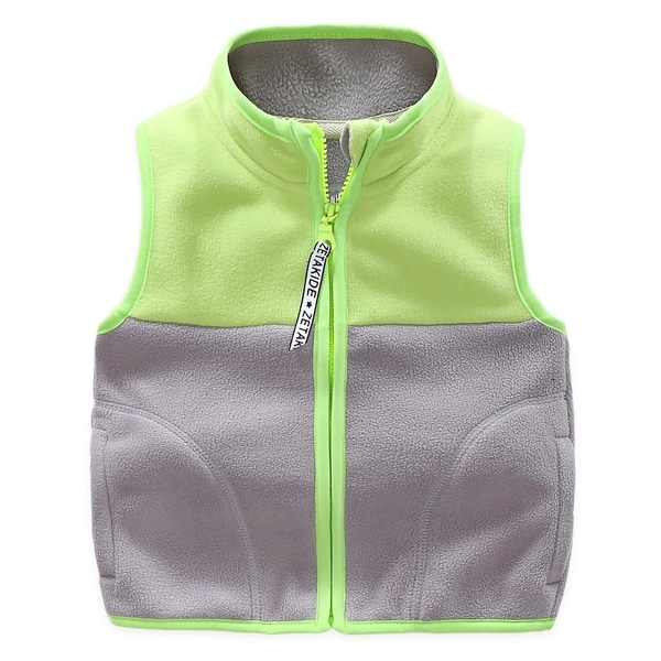 Winter Children Waistcoat Fleece Thickened Vest with Logo - 图片 4