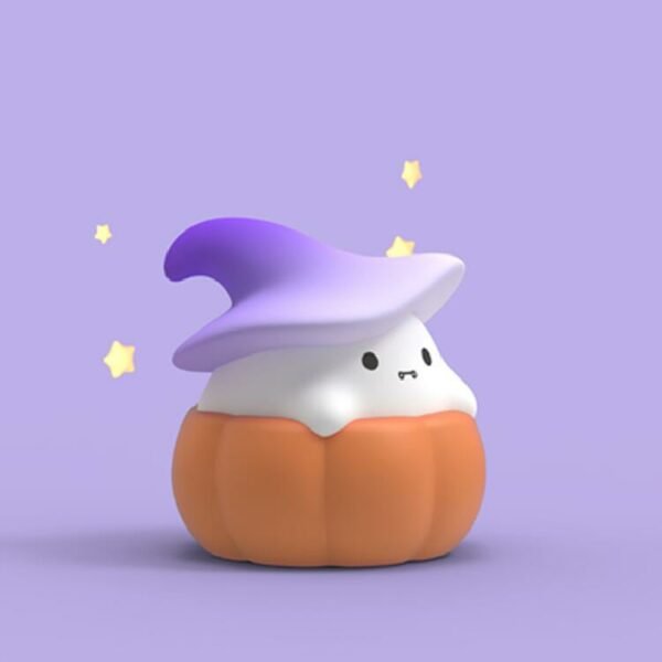 Halloween Pumpkin Ghost Silicone Tap Light - Image 4