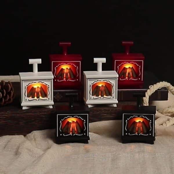 Mini Glowing Fireplace Electronic Candle Light - Image 4