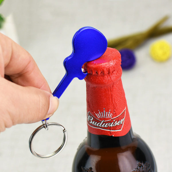 Guitar Bottle Opener with Keychain - 图片 4