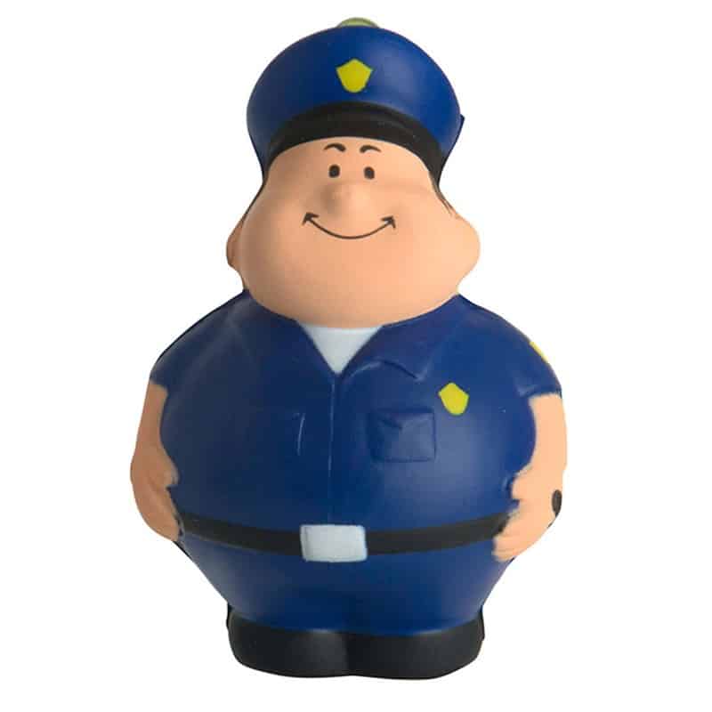 Squishy Policeman Figure Stress Ball Keychain - 图片 4