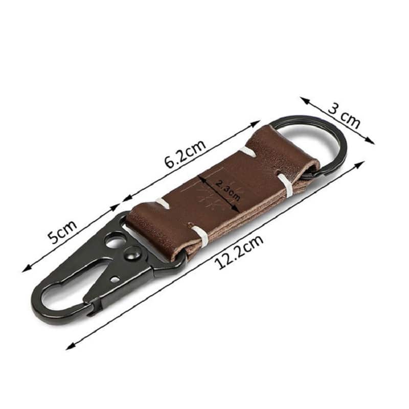 Waist-Hanging Eagle Beak Leather Keychain - 图片 4