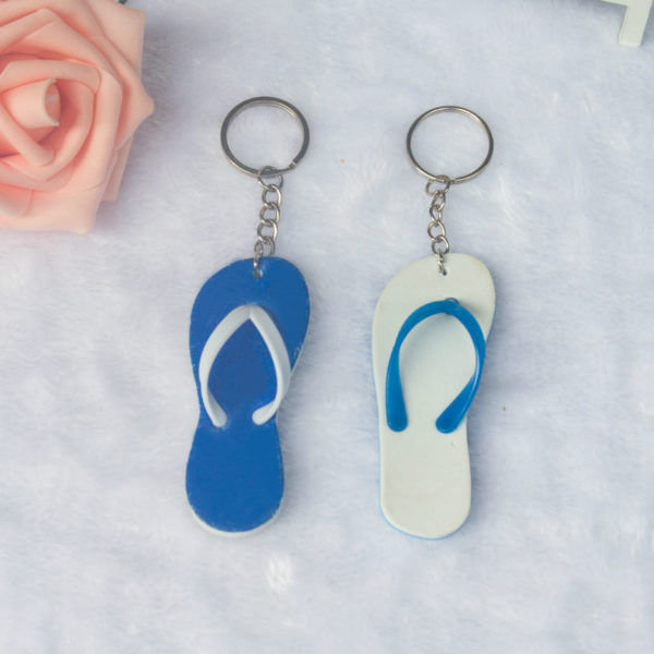 Flip Flop Shaped EVA Floating Keychain - 图片 4