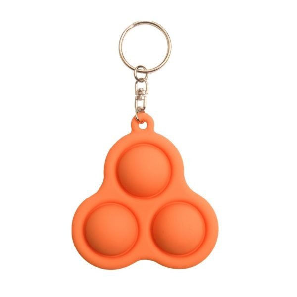 Silicone Pop 3 Bubble Keychain - Image 4