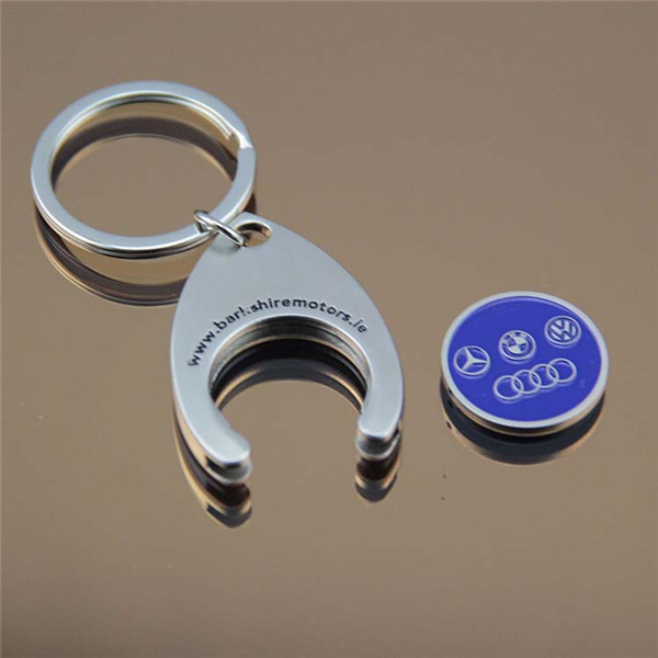 Customized Shopping Cart Coin with Key Chain Token Holder - 图片 4