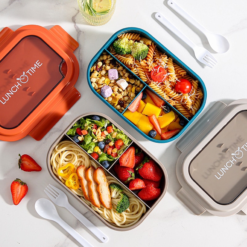 Sealed Large Capacity Lunch Box with Cutlery - 图片 4