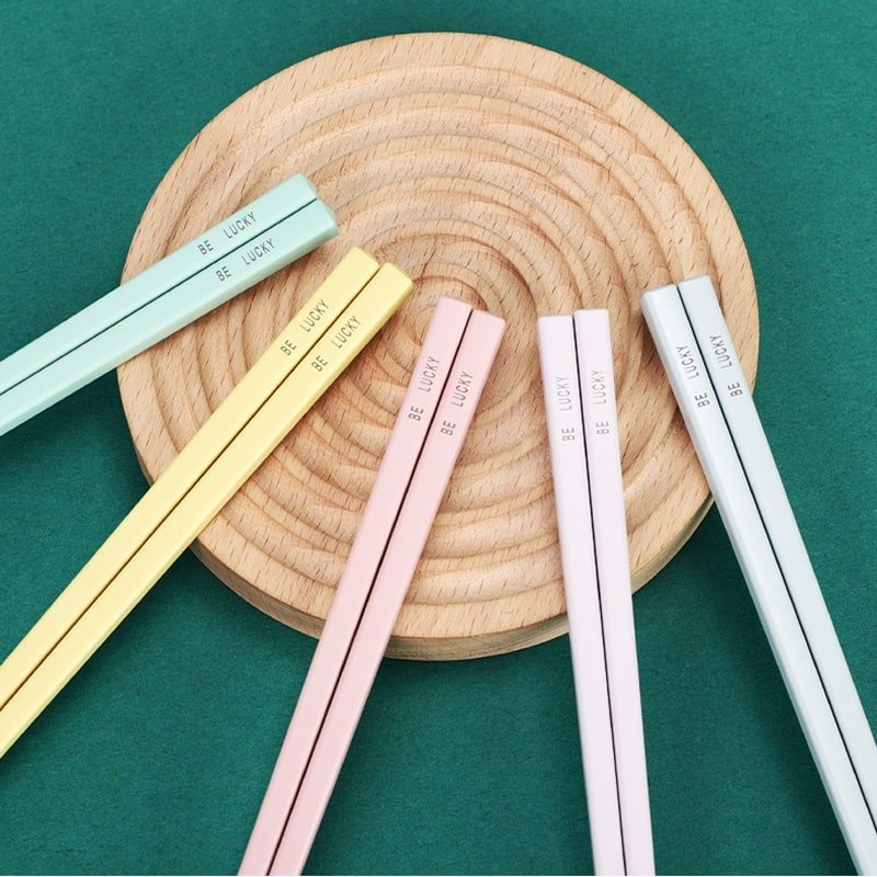 Colorful High Temperature Resistant PET Square Chopsticks - 图片 4