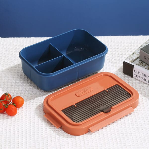 Customizable Plastic Three Compartments Lunch Box - 图片 4