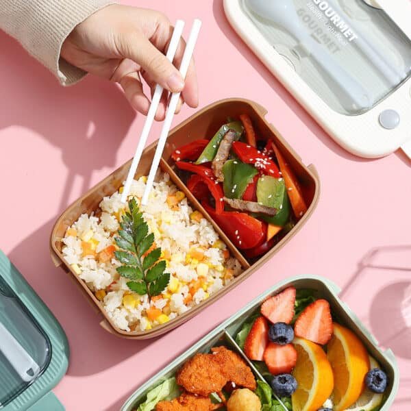 Simple Compartment Micorwaveable Lunch Box - Image 4