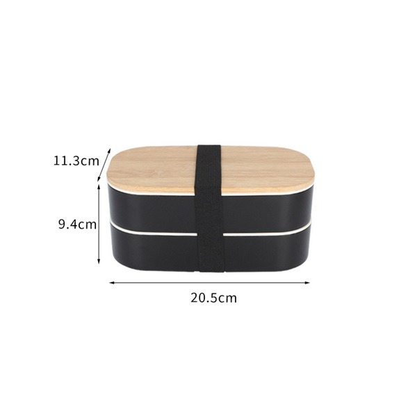Double Layer Microwaveable Compartments Lunch Box - 图片 4