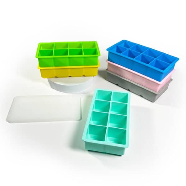 Square Ice Cube Tray Mold with Lid - Image 4