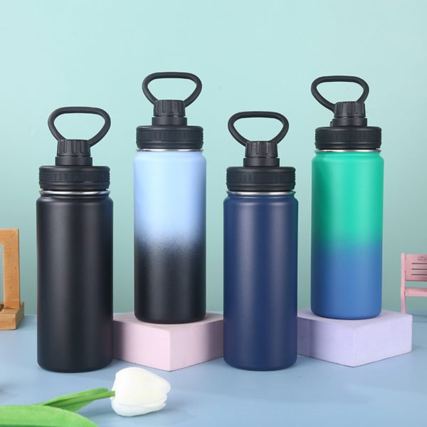 Portable Double-Layer Gradient Color Vacuum Bottle - 图片 4