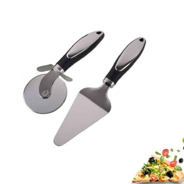 Two-piece Set of Stainless Steel Pizza Cutter - 图片 4