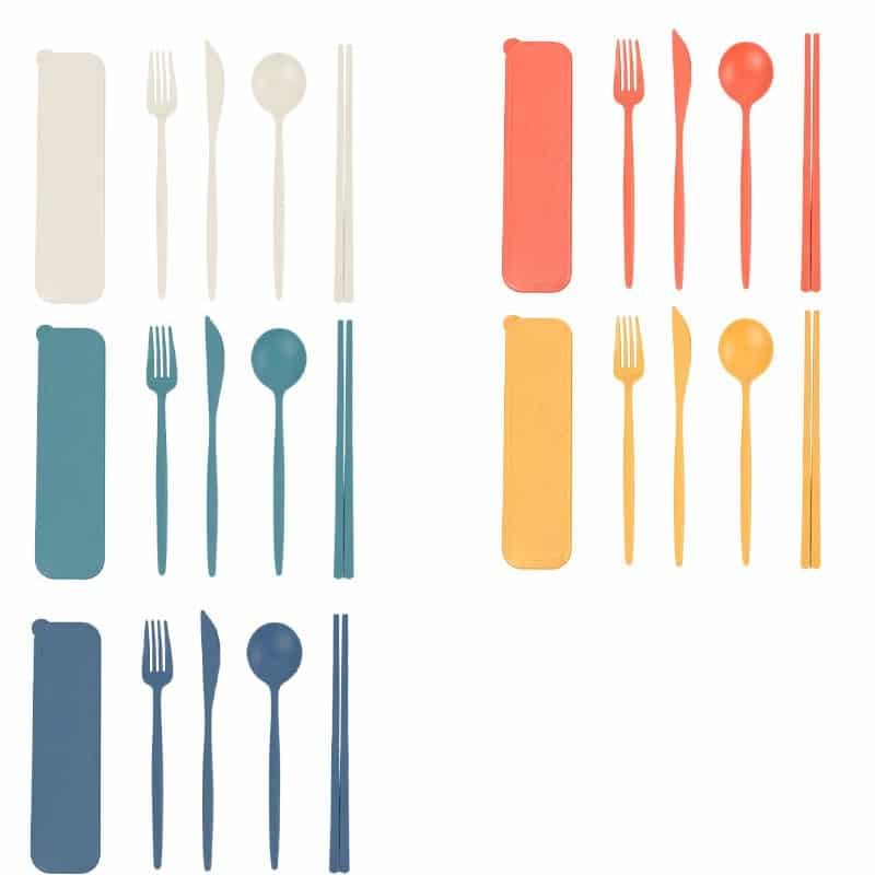 Wheat Straw Tableware Set - Image 4