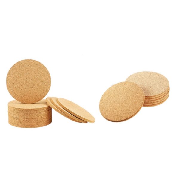 Eco-Friendly Primary Color Cork Coaster 3.5 inches - 图片 4