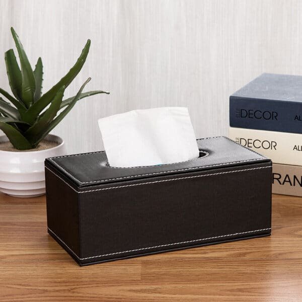 Custom PU Leather Tissue Box - 图片 4
