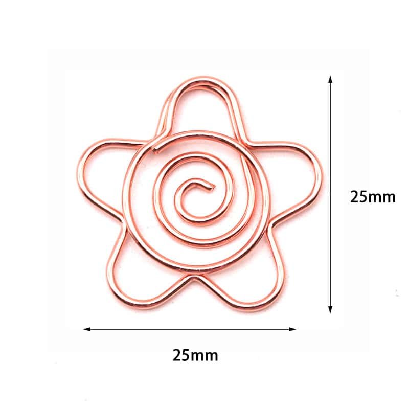 Electroplating Flower Shaped Metal Paperclips - Image 4