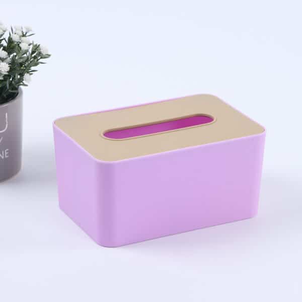 Solid Color PP Plastic Storage Napkin Box - 图片 4