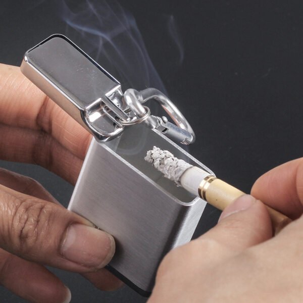 Pull-Out Portable Stainless Steel Ashtray - Image 4