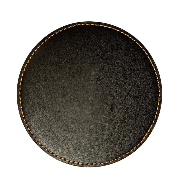 Oil-Edged PU Leather Coaster - 图片 4