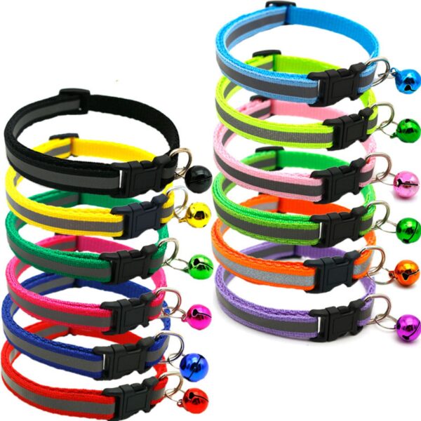 Reflective Buckle Bell Collar - 图片 4