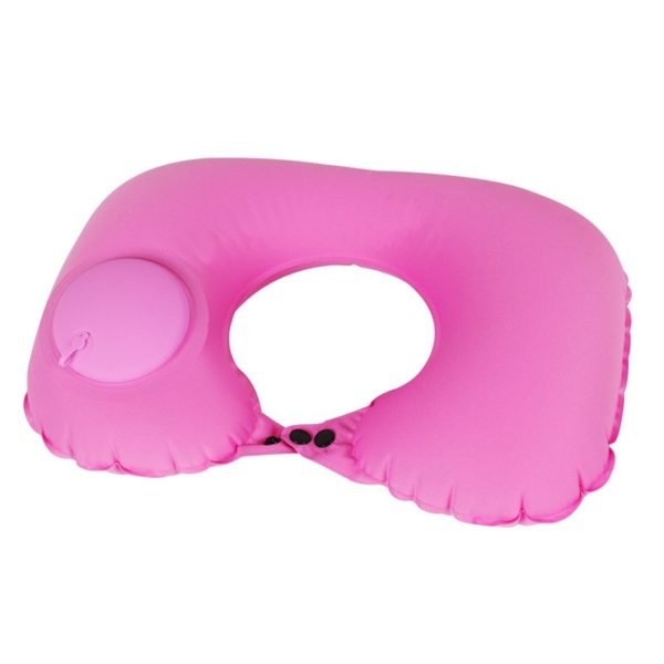 Custom PVC U Shaped Air Pump Inflatable Neck Pillow - 图片 4