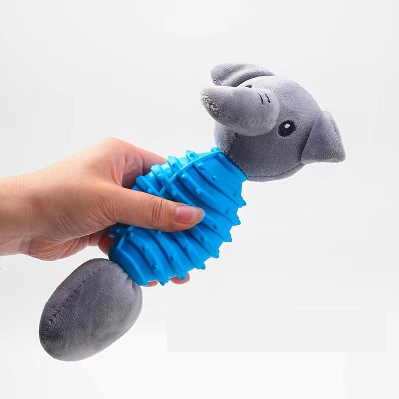 Squeaky Pet Toy with Plush Tail - 图片 4
