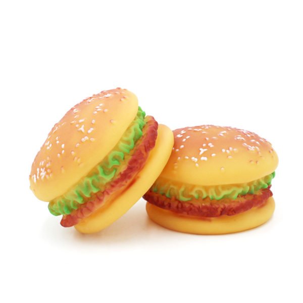 Rubber Burger Sound Toy - 图片 4
