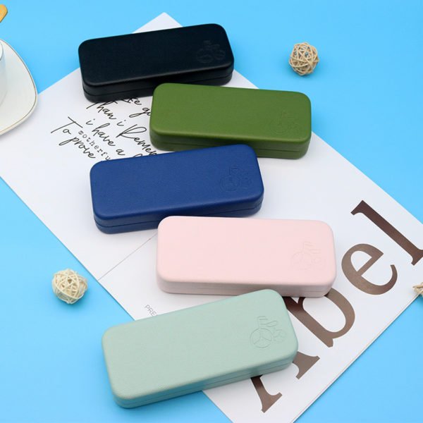 Multicolor Simple PU Rectangular Glasses Case Sunglasses Box - 图片 4