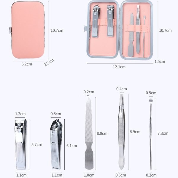 Portable Stainless Steel Manicure 5-Piece Set - 图片 4