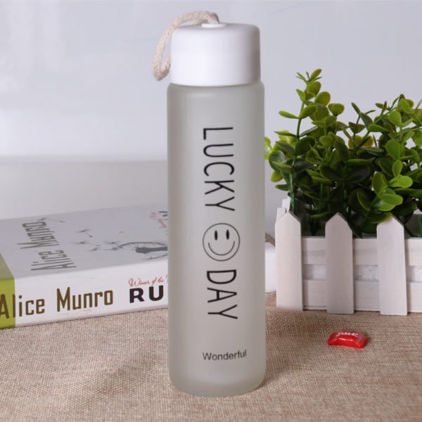 Custom 12oz Glass Bottle With Strap on the Cap - 图片 4