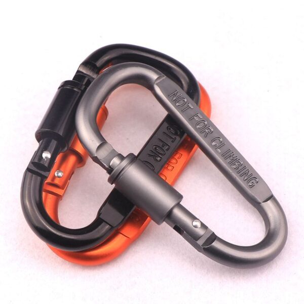 Custom Thicken Aluminum Alloy Locking Carabiner - 图片 4