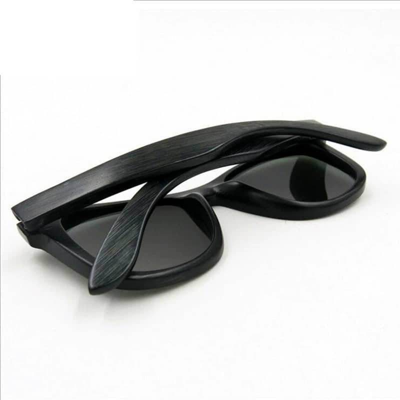 Black Bamboo Wooden UV400 Sunglasses - 图片 4
