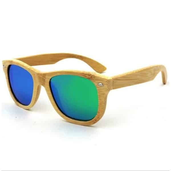 Bamboo Wooden UV400 Sunglasses - 图片 4