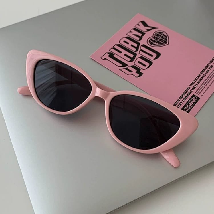 Retro Cat-Eye PC Sunglasses - 图片 4