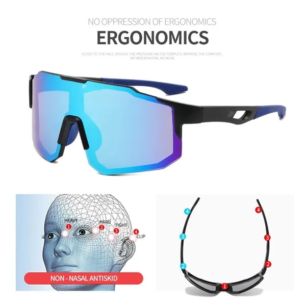UV Protection Cycling Sports Polarized Sunglasses - 图片 4
