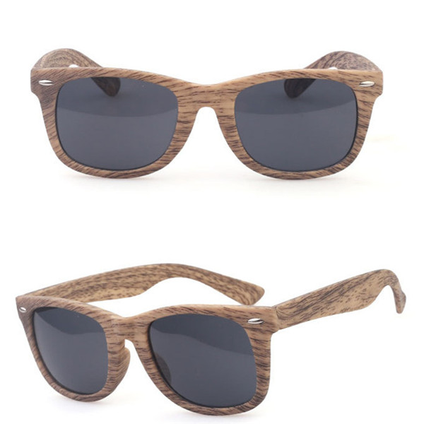 Retro WoodgraiSunglassesamboo Design - 图片 4