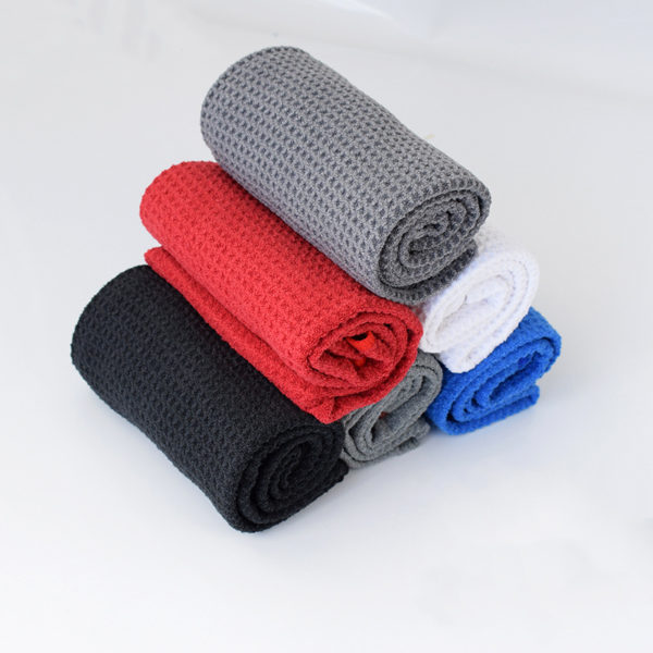 Waffle Golf Towel with Carabiner - 图片 4
